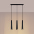 Lampă suspendată PRYSM 3L negru + 3x bec LED G9 4000K Cold 4.5W 460lm