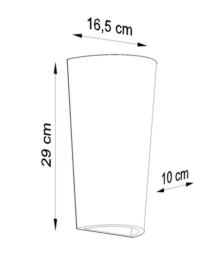 Aplică ceramică LANA alb + 1x bec LED E27 3000K cald 7,5W 620lm