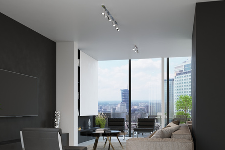 Plafonieră RING 3 crom + 3x bec LED GU-10 4000K Cold 7W 630lm