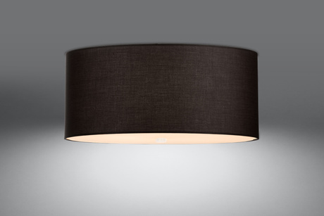 Plafonieră OTTO 70 negru + 6x bec LED E27 4000K Rece 7.5W 650lm