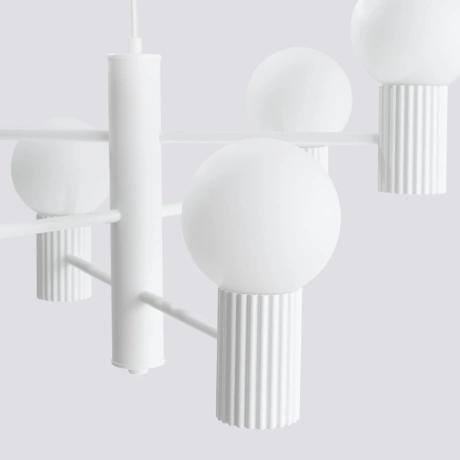 Candelabru HALO 6 alb