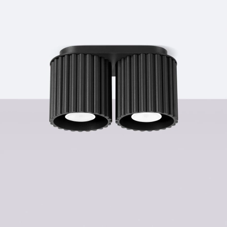 Plafonieră AURA 2 negru GU10