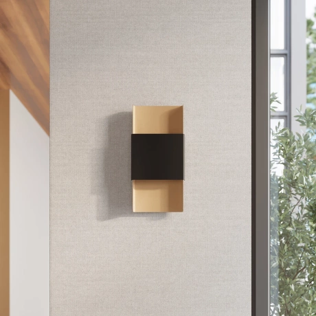 Lampă de perete DURLIN auriu/negru