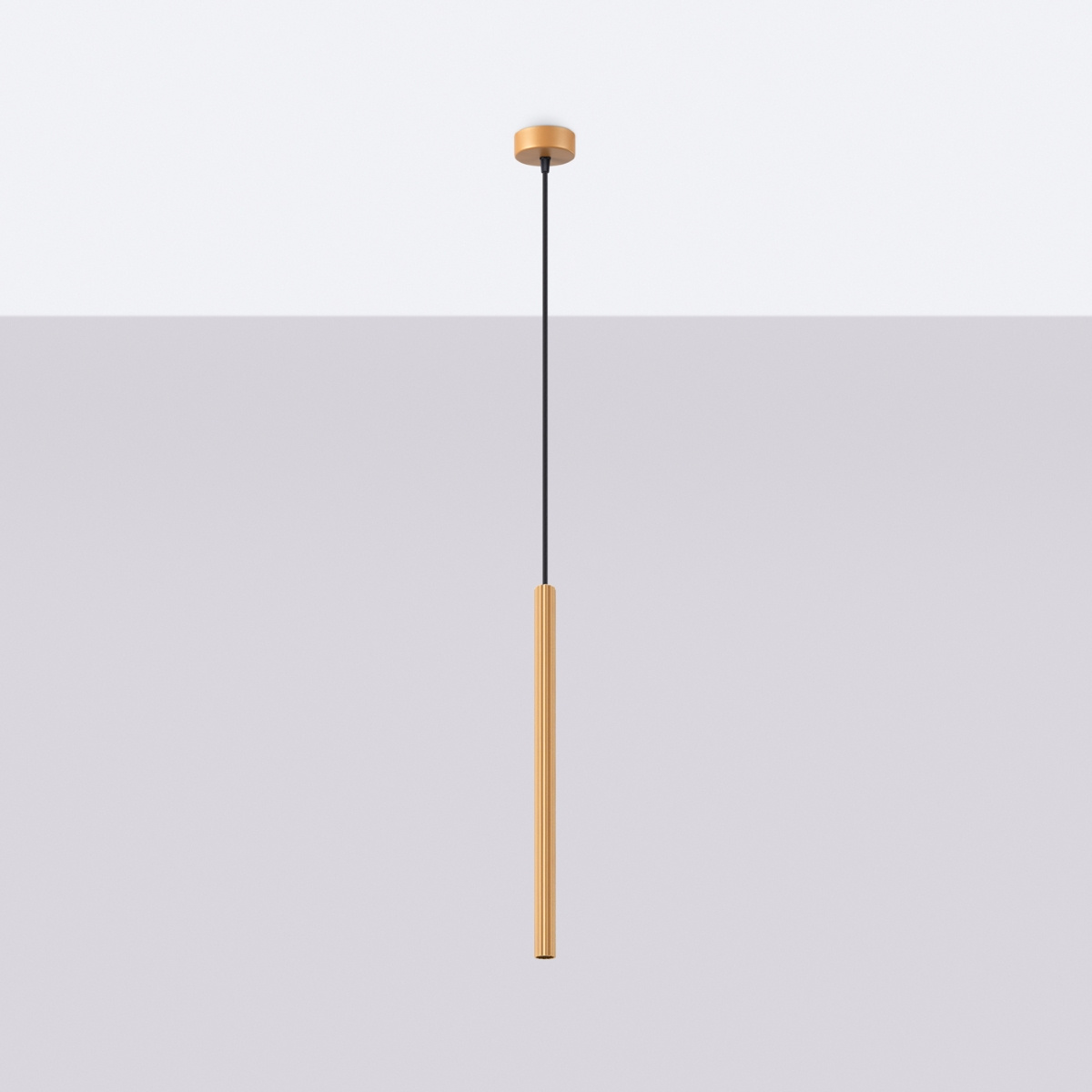 ARCHE 1 lampă suspendată aurie + 1x bec LED G9 3000K cald 4.5W 450lm