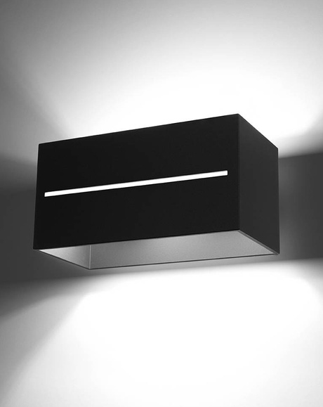 LOBO MAXI lampă de perete negru + 2x G9 LED bec 3000K cald 4.5W 510lm