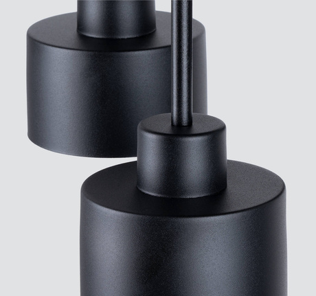 Plafonieră SAVAR 3 negru + 3x bec LED E27 4000K Rece 7.5W 690lm