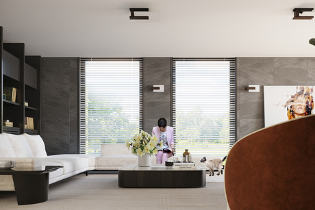 LAPPO lampă de perete wenge + 1x bec LED E14 3000K Warm 7.5W 620lm