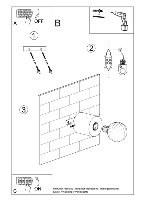 SALGADO lampă de perete lemn natural + 1x bec LED E27 4000K rece 7.5W 650lm
