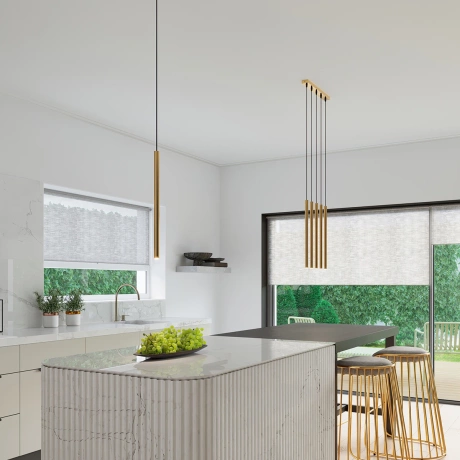 Lampă suspendată PASTELO 3L aur