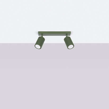 Plafonieră KARBON 2 verde măsliniu