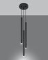 PASTELO 3P lampă suspendată negru + 3x bec LED G9 3000K Warm 4,5W 510lm