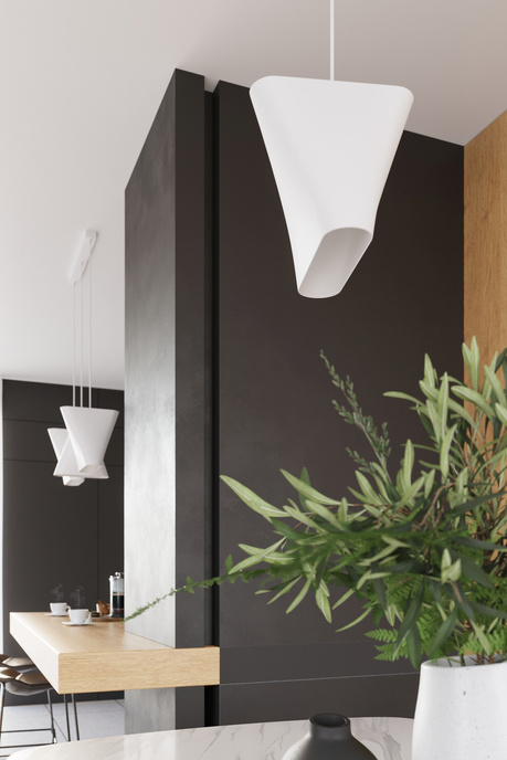 Candelabru BLUM 1 alb + 1x bec LED E27 3000K cald 7.5W 620lm