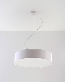 Lampă suspendată ARENA 45 WHITE + 3x bec LED E27 4000K Cold 7,5W 650lm