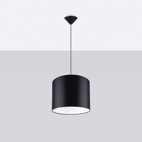 NOVA 30 lampă suspendată negru + 1x bec LED E27 4000K rece 7,5W 690lm