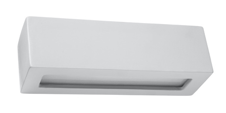 Aplică ceramică VEGA gri + 1x bec LED E27 4000K Cold 7.5W 650lm