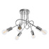 Candelabru SUPEŁ 5 crom + 3X bec LED E27 3000K Warm 7,5W 620lm