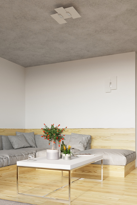 FABIANO lampă de perete + 2x bec LED E27 4000K rece 7.5W 650lm