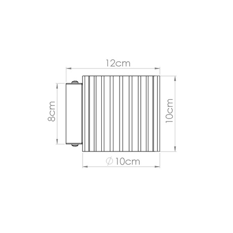 Lampă de perete AURA alb G9