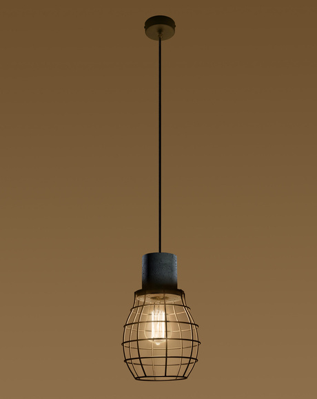 Lampă suspendată LUGO + 1x bec LED E27 3000K Warm 7,5W 620lm