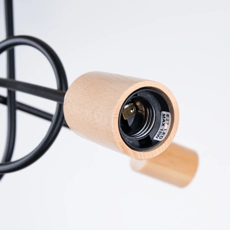 Candelabru EMBER 3 schwarz