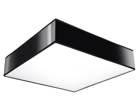 Plafonieră HORUS 45 BLACK + 3x bec LED E27 3000K Warm 7.5W 620lm
