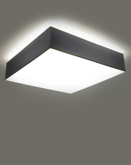 Plafonieră HORUS 25 GREY + 1x bec LED E27 3000K Warm 7.5W 620lm