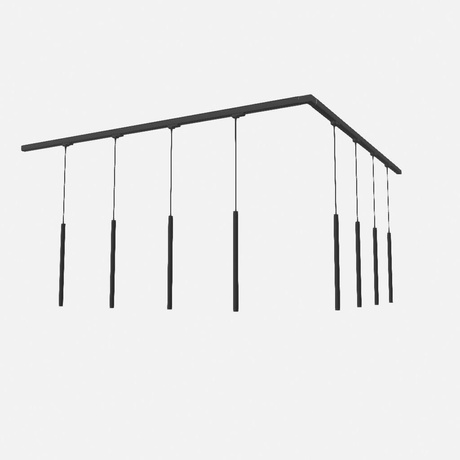 Lampă suspendată, sistem de șine în 8 puncte, trifazat, PASTELO