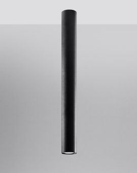 Plafonieră LAGOS 60 negru + 1x bec LED GU-10 4000K rece 7W 630lm