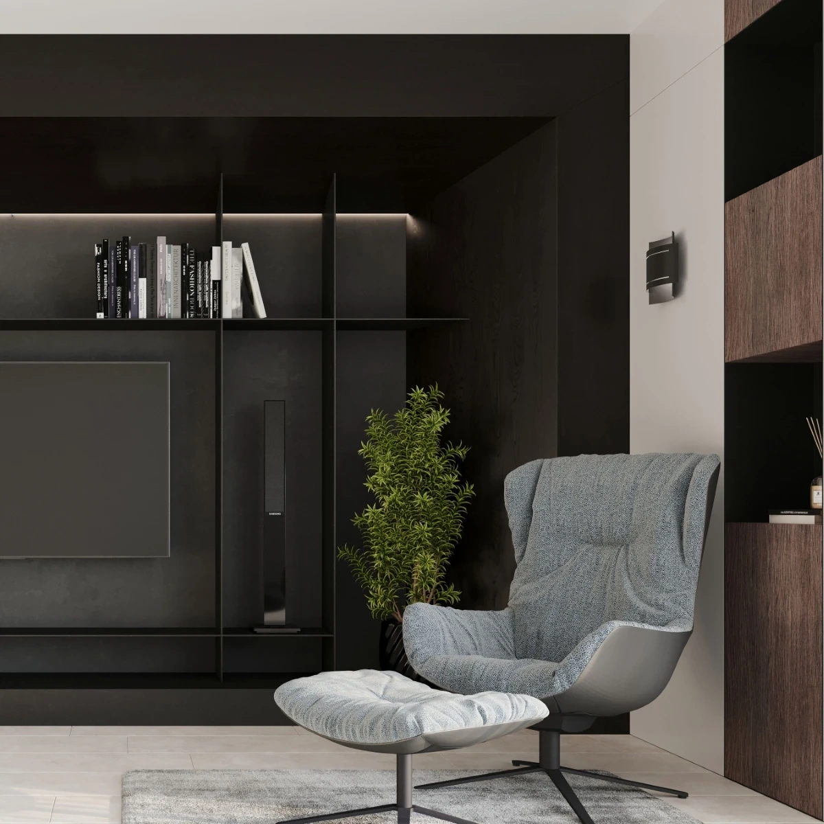 Lampă de perete HESTIA negru