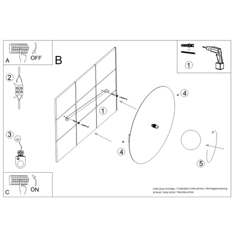 Lampă de perete AKE 50 burgundy