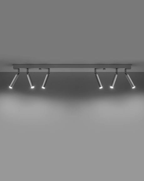 Plafonieră EYETECH 6 alb + 6x bec LED G9 3000K cald 4.5W 510lm