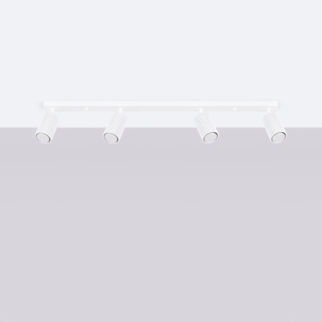 Plafonieră KARBON 4L alb