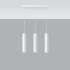 Lampă suspendată LAGOS 3L alb