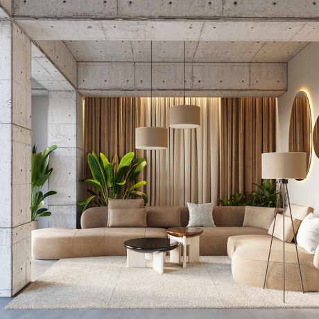 Lampă suspendată NEVIA bej