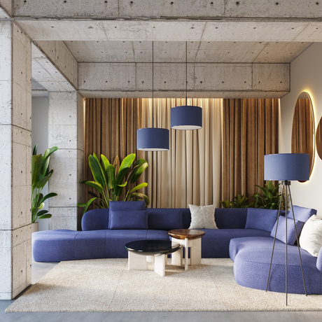 Lampă suspendată NEVIA navy