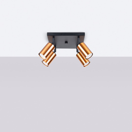 Plafonieră WINX 4 negru/cooper