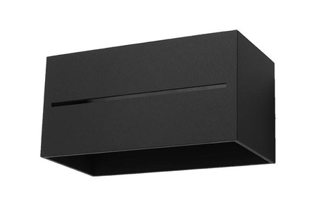 LOBO MAXI lampă de perete negru + 2x bec LED G9 4000K Cold 4.5W 530lm