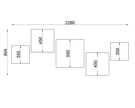 Plafonieră HORUS 45 gri + 3x bec LED E27 3000K cald 7.5W 620lm