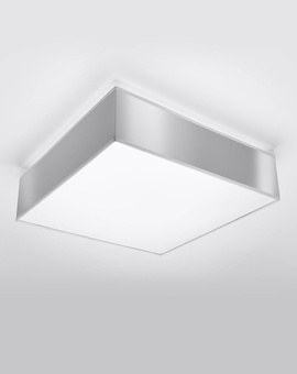 Plafonieră HORUS 35 Grey + 2x bec LED E27 3000K Warm 7.5W 620lm