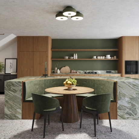 Plafonieră OMIQ verde măslin