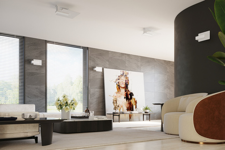 Lampă de perete LAPPO alb + 1x bec LED E14 3000K cald 7.5W 620lm