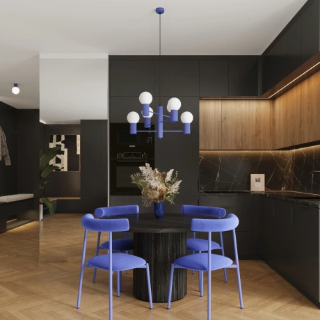 Candelabru HALO 6 ultramarin