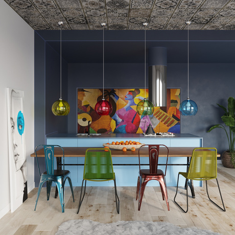 Lampă suspendată BALL alb + 1x bec LED E27 4000K rece 7,5W 650lm