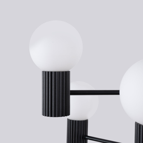 Candelabru HALO 6 negru