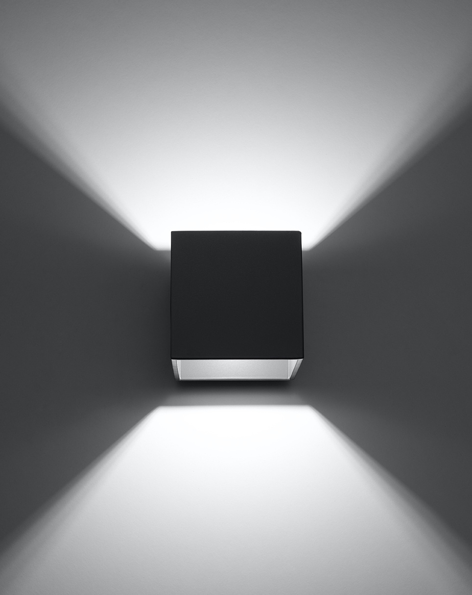 QUAD 1 lampă de perete antracit + 1x bec LED G9 4000K Cold 4,5W 530lm