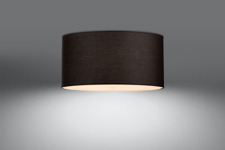 Plafonieră OTTO 50 negru + 5x bec LED E27 3000K Warm 7.5W 620lm