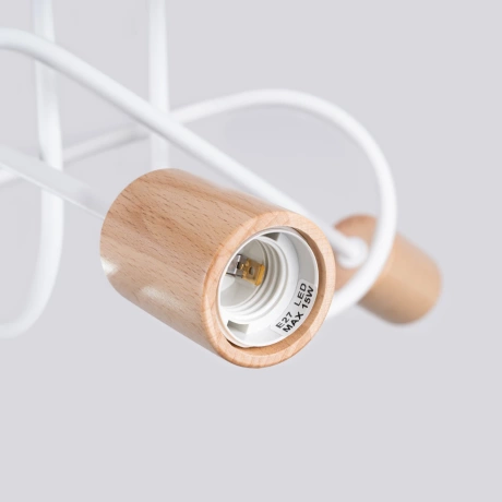 Candelabru EMBER 3 alb