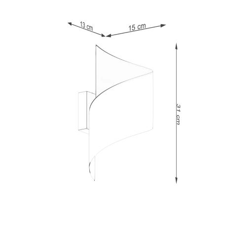 Lampă de perete TALASSA alb