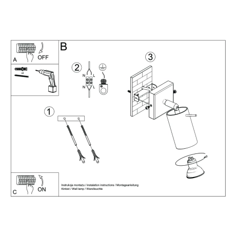 Lampă de perete RING verde măsliniu