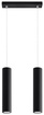 LAGOS 2 lampă suspendată negru + 2x GU-10 LED bec 4000K rece 7W 630lm